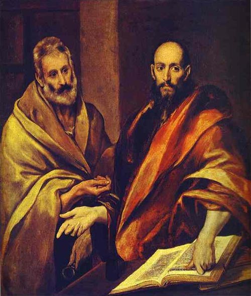 Св. Павел и Св. Петр 1587-1592 гг. Эль Греко (Теотокопули Доменико)